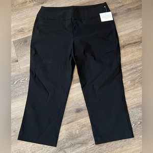 Belle by Kim Gravel  Size 12. Black Crop Pants